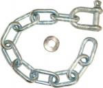 8mm TRAILER SAFETY CHAIN & SHACKLE